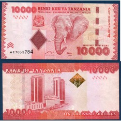 Tanzanie Pick N°44a, TTB Billet de banque de 10000 shillings 2010