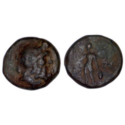 Lycaonie, Eikonion ou Iconium ae15 Cuivre (-100) Zeus Persée