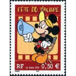 Timbre France Yvert No 3641a Fête du timbre Disney mickey issu du carnet