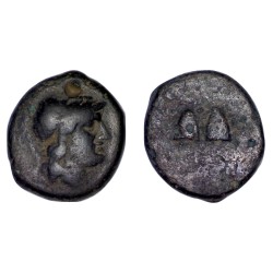 Syrie, SÉLEUCIDE Antiochos 1er AE18 Chalque (-280 à -261) athena