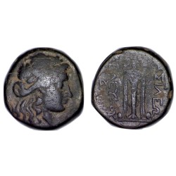 Syrie, SÉLEUCIDE Seleucos II AE19 cuivre Chalque (-246 à -226) Antioche