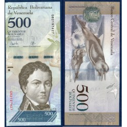 Venezuela Pick N°94b, Billet de banque de 500 Bolivares 2017
