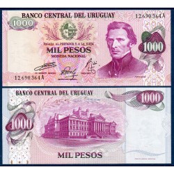 Uruguay Pick N°52, Neuf Billet de banque de 1000 Pesos 1974