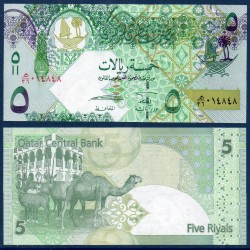Qatar Pick N°29, Billet de banque de 5 Riyals 2008