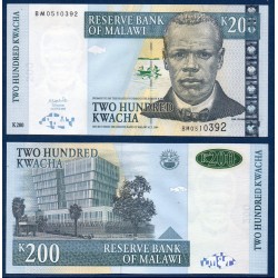 Malawi Pick N°55, Billet de banque de 200 kwatcha 2004