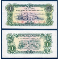 Laos Pick N°19Aa, Billet de banque de 1 Kip 1968