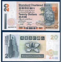 Hong Kong Pick N°285d, Billet de banque de 20 dollars 2002