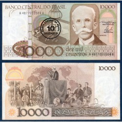Bresil Pick N°206, Billet de banque de 10 Cruzadosos 1986