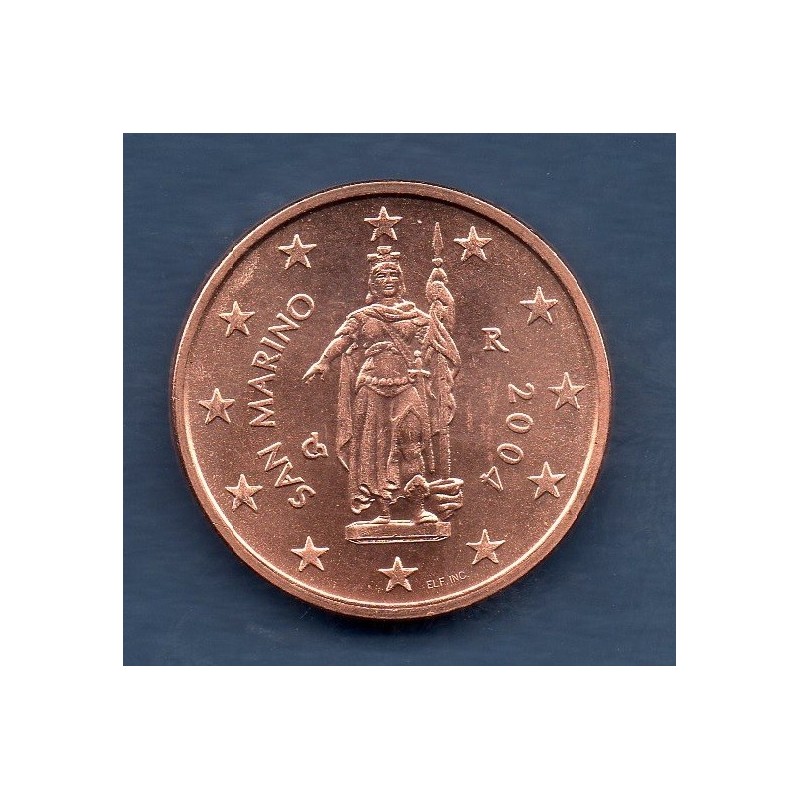 Piece De 2 Centimes Avec Un Bateau Pièce 2 centimes Saint-Marin 2004 - Issoire philatelie