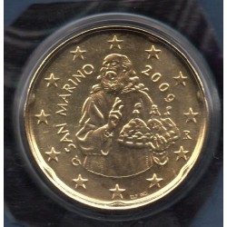 Pièce 20 centimes BU Saint-Marin 2009