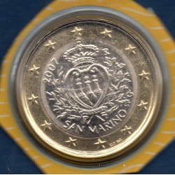 Pièce 1 euro BU Saint-Marin 2007