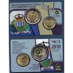 Minikit UNC Saint-Marin 2010 pièce de monnaie euros