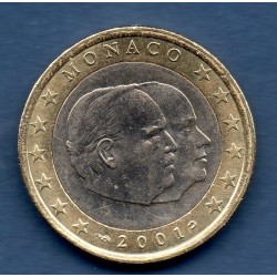 Pièce 1 euro Monaco 2001