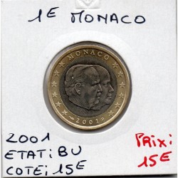 Pièce 1 euro Monaco 2001
