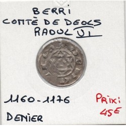 Berry, Seigneurie de Deol, Raoul VI (1160-1176) Denier