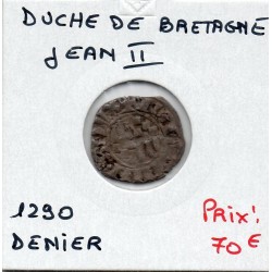 Duché de Bretagne, Jean II (~1290) Denier