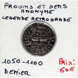 Champagne, Provins et Sens, Anonyme Légende retrograde (1050-1100) Denier