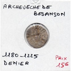 Franche Comté, Archevêché de Besançon anonyme (1180-1225) denier