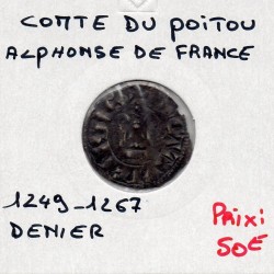 Comté de Poitou, Alphonse de France (1249-1267) Denier