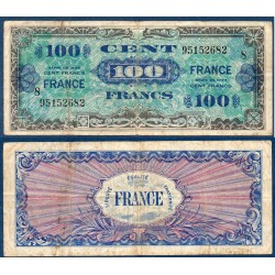 100F France série 8 TB 1945 Billet du trésor Central