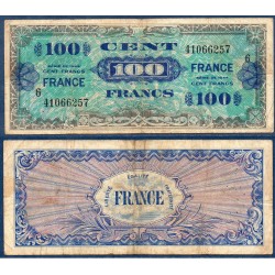 100F France série 6 TB 1945 Billet du trésor Central