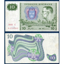 Suède Pick N°52d, Billet de banque de 10 Kronor 1976-1985