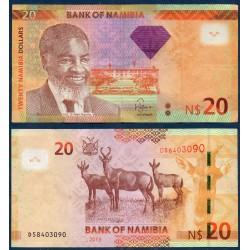 Namibie Pick N°12b, Billet de banque de 20 Dollars 2013