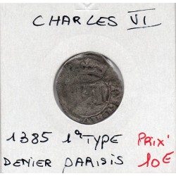 denier Parisis Charles VI (1385) pièce de monnaie royale