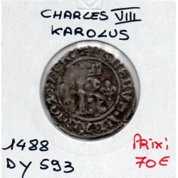 Karolus Charles VIII (1488) pièce de monnaie royale