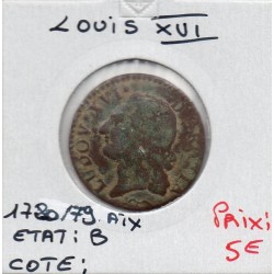 Demi Sol 1780/79 & Aix Louis XVI pièce de monnaie royale