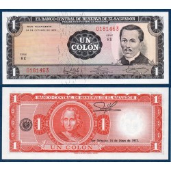 El Salvador Pick N°115a, Billet de banque de 1 colon 1971-1977