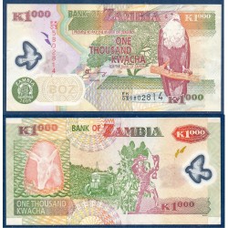 Zambie Pick N°44f TTB, Billet de banque de 1000 Kwacha 2008