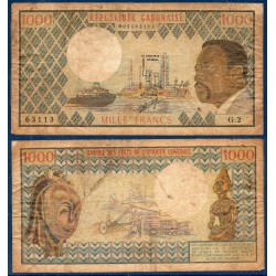 Gabon Pick N°3b, B Billet de banque de 1000 Francs 1978