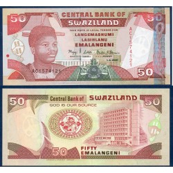Swaziland Pick N°31, Billet de banque de 20 emalangénie 2001
