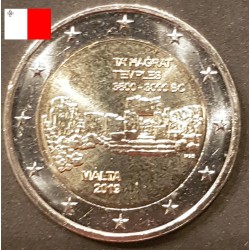 2 euros commémoratives Malte 2019 Temple de Ta hagrat pieces de monnaie €