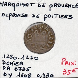 Marquisat de Provence, Alphonse de Poitiers (1250-1270) Denier