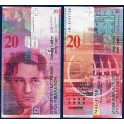 Suisse Pick N°68a, Billet de banque de 20 Francs 1994