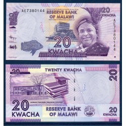 Malawi Pick N°57a, Billet de banque de 20 kwatcha 2012