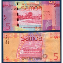 Samoa Pick N°38a, Billet de banque de 5 Tala 2008-2017