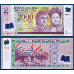 Paraguay Pick N°228c, Billet de banque de 2000 Guaranies 2011