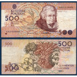 Portugal Pick N°180b, Billet de banque de 500 Escudos 4.8.1988