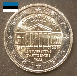 2 euros commémoratives Estonie 2019 Université de Tartu pieces de monnaie €