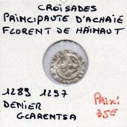 Croisade Principauté d'Achaie, Florent de Hainaut (1285-1289) denier