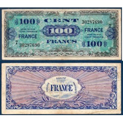 100F France série 7 TTB- 1945 Billet du trésor Central