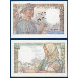 10 Francs Mineur Neuf 9.9.1943 Billet de la banque de France