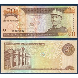 Republique Dominicaine Pick N°169c, Billet de banque de 20 Pesos oro 2003