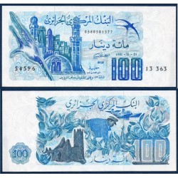 Algérie Pick N°131 , Billet de banque de 100 dinar 1983