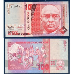Cap vert Pick N°57, Neuf Billet de banque de 100 escudos 1989