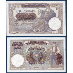 Serbie Pick N°23, P-Neuf Billet de banque de 100 Dinara 1941