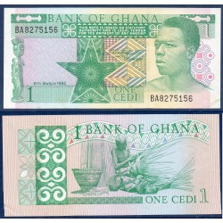 Ghana Pick N°17b, Billet de banque de 1 Cedi 1982